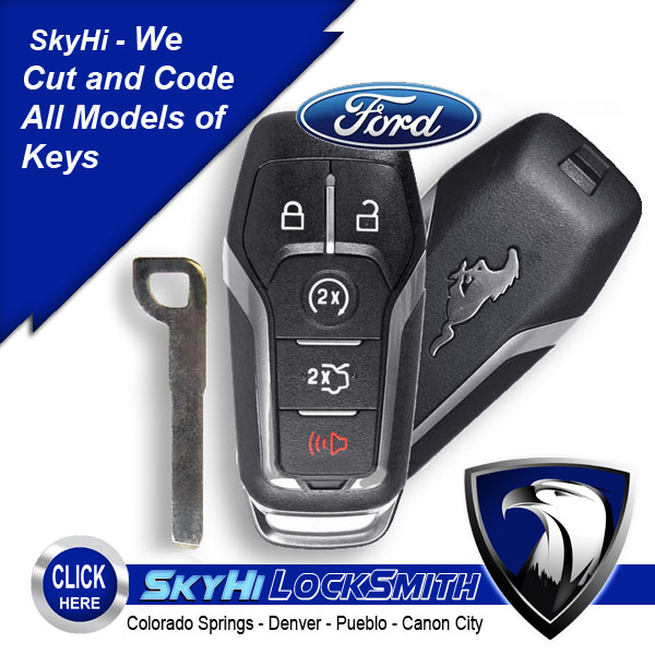 Ford Mustang Remote Key, Engine Start, Truck Release