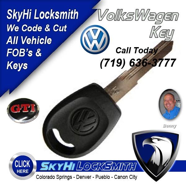 VolksWagen Key 719-636-3777 SkyHi Locksmith