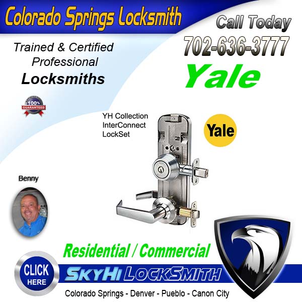 Yale Locksmith Service Call SkyHi Today 719-636-3777