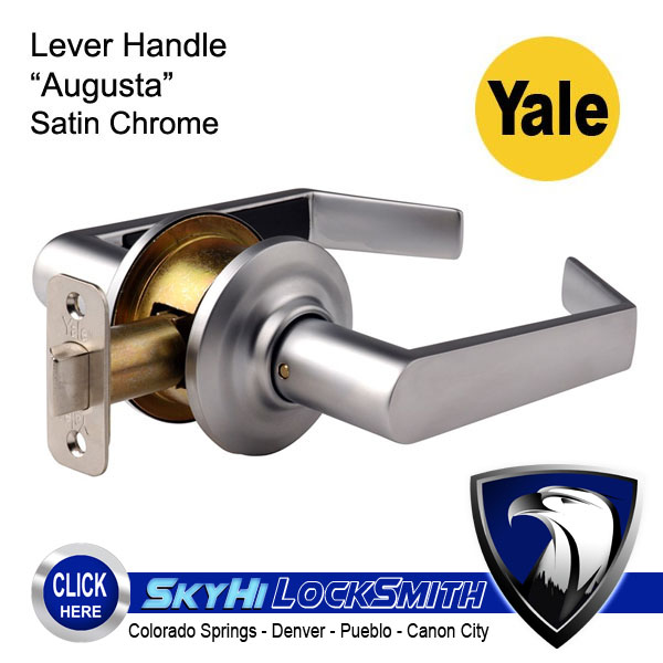 Yale Lever Door Handle Call SkyHi 719-636-3777