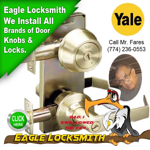 Yale Lock Call Eagle Locksmith (Fares) 774-236-0553