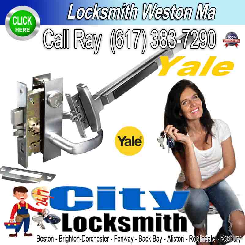 Locksmith Weston Yale – Call Ray (617) 383-7290