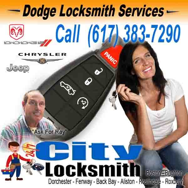 Dodge Locksmith Back Bay – Call Ray today (617) 383-7290