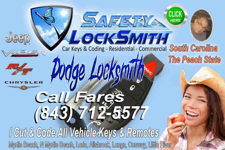 Dodge Locksmith Near Me – Call Safety Fares (843) 712-5577