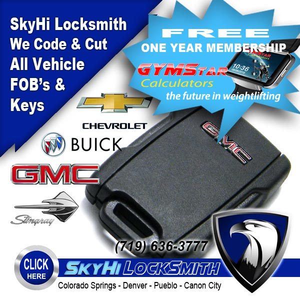 GMC Fobs Locksmith SkyHi Colorado Springs 719-636-3777