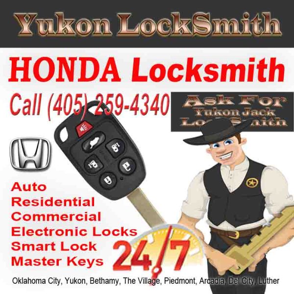 Locksmith Honda OKC – Call Jack today 405 259-4340