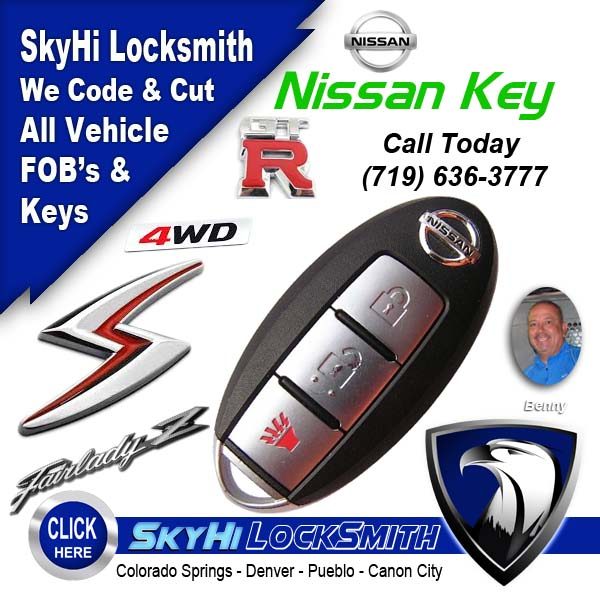 Nissan Key Locksmith SkyHi Colorado Springs 719-636-3777