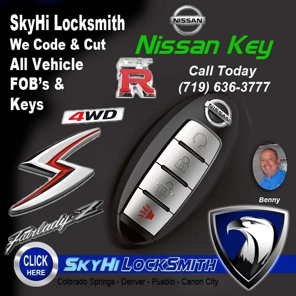 Nissan Key Locksmith SkyHi Colorado Springs 719-636-3777