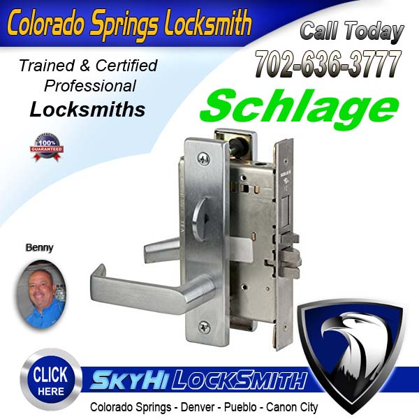 Schlage Locks Call SkyHi Today 719-636-3777