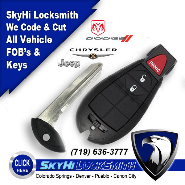 Dodge FOB Remote Door Lock Smart Key