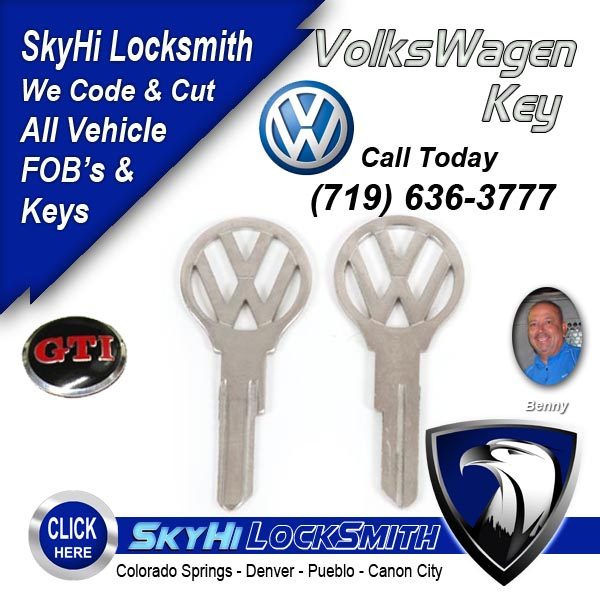 VolksWagen Key 719-636-3777 SkyHi Locksmith